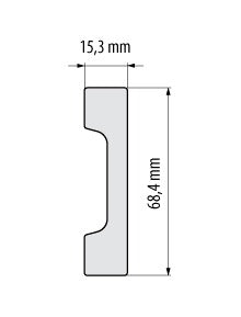 15,3x68,4 MM PLINTA DUROPOLYMER