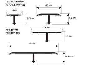 Profil Trecere T PCRAC 149 - Polished stainless steel