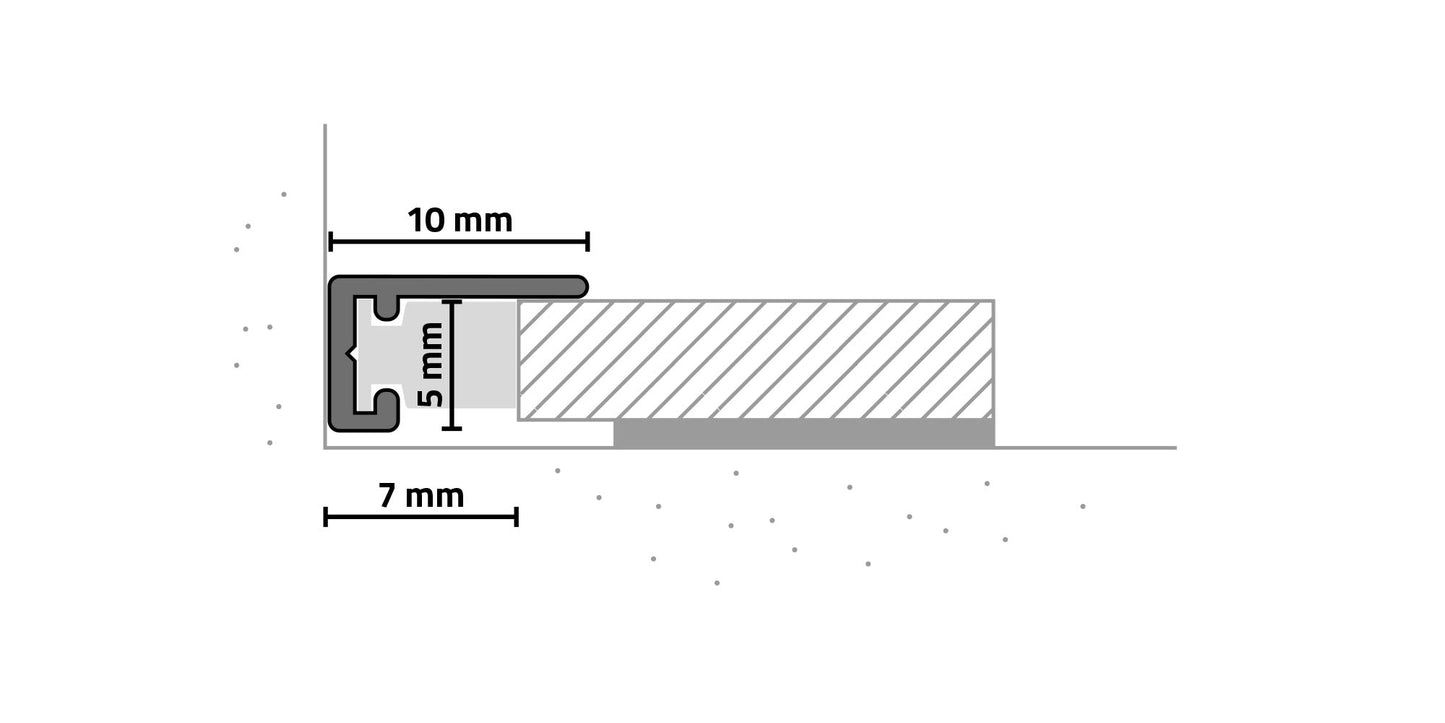 PLINTA ALUMINIU 10x5