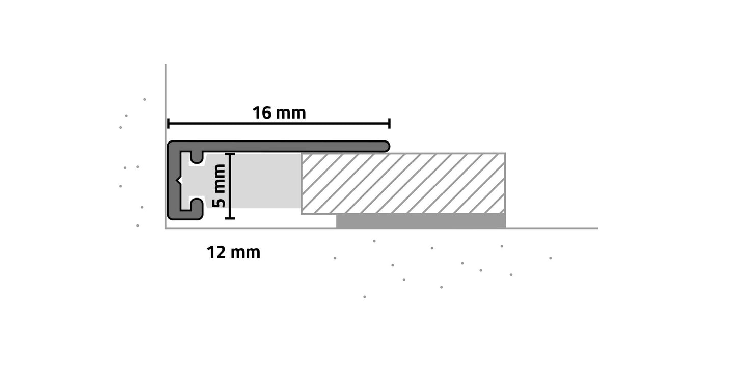 PLINTA ALUMINIU 16x5