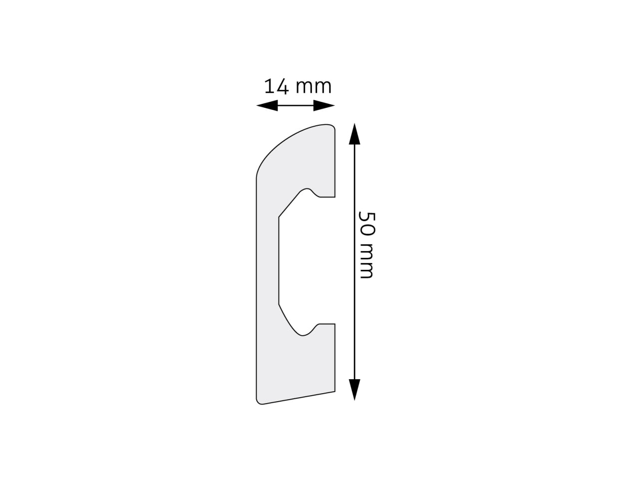 14x50 MM PLINTA DUROPOLYMER